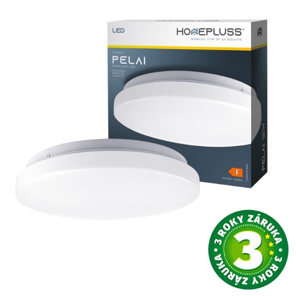 Prémiové led stropní svítidlo Pelai 26cm 12W 960lm denní, 3 roky